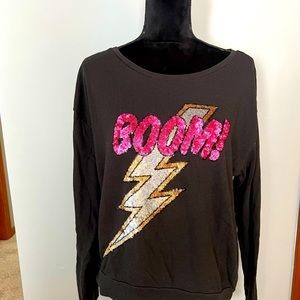BOOM sweatshirt by PINK Victoria Secret L
